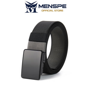 MENSPE Men Belt Outdoor Tactical Belt Quick Release Buckle Belt Rotating Buckle Nylon Waistband Double-Sided Two-Color Belt Youth Sports Canvas Pant Belt Simple Nice Waistband Nylon