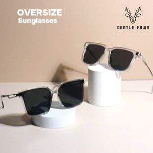 Gentle Fawn Kacamata Sunglasses Anti UV 400 Series Kotak Fashion Pria Wanita Bahan TR90+Metal Anti Silau Matahari