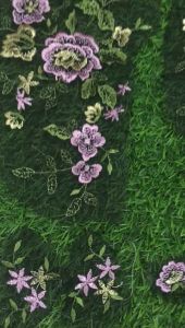 1set Embroidery Flower Patch DIY Flower Floral Patch Mesh Embroidery Flower Patch Cloth Flower Patch Applique Lace Patch