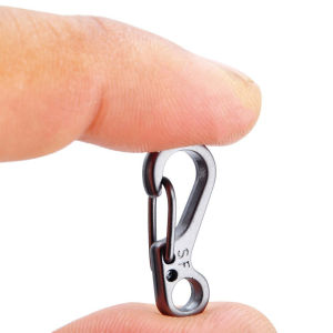 10 Pcs Camping Carabiner Tools Outdoor Survival Hiking EDC Snap Spring Clips Backpack Key Ring Tactical Keychain Gear Camp Kit