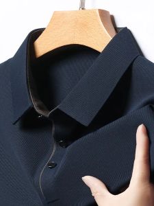 Áo Thun Polo Nam Tay Ngắn Mùa Hè Thoáng Khí Dáng Rộng Phong Cách Thường Ngày Mỏng Không Đường May Thời Trang Thoải Mái Thoáng Khí