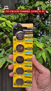 Pin CR2430 / CR 2430 CP-5C Toshiba Lithium 3V - Hàng chính hãng