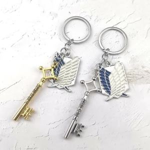 Bandai | Attack On Titan Shingeki No Kyojin Móc Khóa Mặt Dây Chuyền Trinh Sát Quân Đoàn Biểu Tượng Cosplay Món Quà Trang Sức Anime Trang Trí Dành Cho Nam Nữ