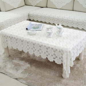 ผ้าคลุมโต๊ะกาแฟสไตล์ยุโรปแบบเรียบง่ายพร้อมขอบลูกไม้ ผ้าคลุมตู้เสื้อผ้า ผ้าคลุมตู้เย็น ผ้าคลุมเครื่องใช้ในครัว ผ้าคลุมเตียง ผ้าคลุมโซฟา ผ้าคลุมเคาน์เตอร์ ผ้าคลุมตู้เย็น