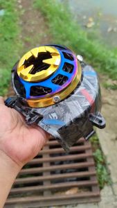 Forged merah biru Topscreet Tutup Kipas Beat fi pgm Scoopy vario 110 starter kasar 2013-2014 ngcarbonpart