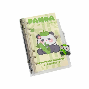 High-Quality Cartoon Panda Scheduler Detachable Loose-leaf Notebook ZZ219B