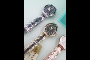 นาฬิกาข้อมือผู้หญิง SENKQ ( เซงคิว ) แบรนด์แท้ สายเลส+เซรามิก แบบตัดข้อ พร้อมป้ายยี่ห้อ