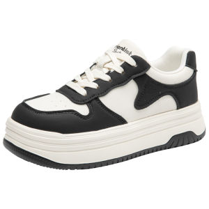 DUSTO | Thick Sole Height Increasing White Sneakers