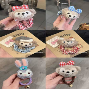 ริบบิ้นหนังสือเล่มใหญ่ KT สุนัขมดลายการ์ตูนน่ารัก ฤดูใบไม้ร่วง/ฤดูหนาว เส้นผมหางม้าสุดน่ารัก ผ้าฝ้าย ริบบิ้นสุดน่ารักสำหรับผมม้า