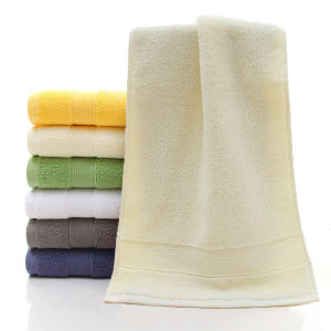 Cotton Thick Absorbent Plain Color No Shedding Towel