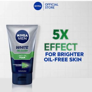 NIVEA Men Bright Oil Clear Foam 150g (Pencuci Muka)