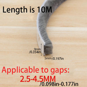 32.8Ft Self-Adhesive Weather Stripping - Strong Adhesion Soundproof Draft Blocking & Dustproof Door/Window Seal