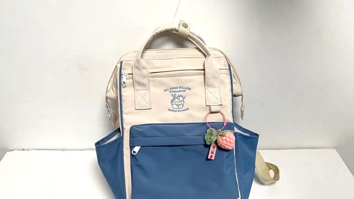 Doughnut backpack Korean Bagpack Schoolbag Nylon Waterproof Travel Fashion bag Leisure backpack