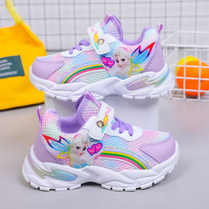 Korea Sneakers for Kids Girls Sports Shoes Breathable Mesh Rubber Shoes Students Shoes Girls Running Shoes Princess Shoes Kasut Perempuan Murah Sports Perempuan Kasut Lelaki