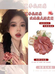 Phụ Kiện Tóc Hoa Hồng Dễ Thương Cho Bé Gái Dây Buộc Tóc Đuôi Ngựa Dây Buộc Tóc Dây Buộc Tóc Xoắn Xếp Dây Đàn Hồi Phụ Kiện Tóc