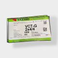 YAZAKI สายไฟ VCT-G  2c+G  x 4/4 sqmm  450/750V  FLEXIBLE CONDUCTOR PVC WITH GROUND  VCT-G สายอ่อน  2c +G (3c)  (มีสายกราวน์ เขียว/เหลือง ) ขนา ด 2 x 4/4 sqmm สายกราวน์ สายไฟฟ้า สายไฟอ่อน 2x4 สายฝอย 2 x4 สายไฟคู่ สายไฟสีดำ สาย VCT 2x4 ยาซากิ. 