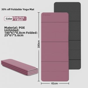 PAIDU | Foldable Anti-slip Shock Absorption Silent Thick Portable Yoga Mat