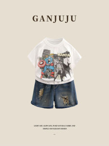 BOGUXIONG | Stylish Cartoon Printed Boys Shortsleeve Set