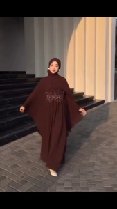 COD Layla Kaftan Ceruty Babydoll BUSUI Dress Lebaran Terbaru Dress Wanita Gamis Termurah Dress Viral