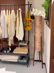 clothes rack with wheels Floor-standing Clothes Hanger Indoor Outdoor multi-functional storage Sampayan