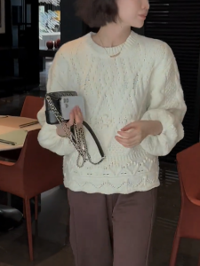 QINGNAER | Stylish Warm Petite Wool Sweater