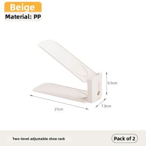 Space-saving Adjustable Storage Shoe Rack