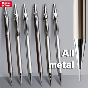 Hami🔥 1PC Metal Mechanical Pencil HB 0.5/0.7 Simple Automatic Pen Press Pen School Supplies Stationery