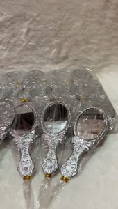 Souvenir Pernikahan Elegan: Cermin Oval Silver 50 Pcs