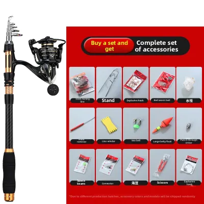 LONGZHISHOU | Portable Carbon Fiber Telescopic Surf Rod