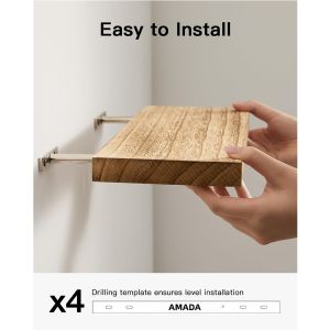 Wall Mounted Wooden Storage Shelf