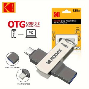 KODAK K273 Type-C USB3.2 Rotable USB drive 32GB 64GB 128GB 256GB Mobile computer USB drive
