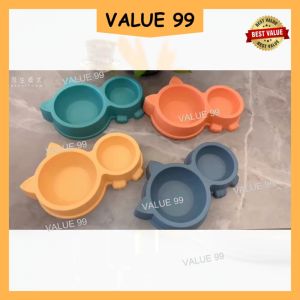 Plastic Pet Cat Feeding Bowl Pet Bowl cat bowl | Mangkuk Haiwan Kucing Plastik mangkuk kucing makan bekas makanan kucing