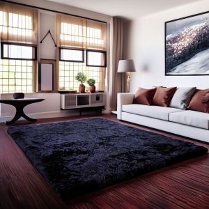 Karpet Bulu Rasfur nyaman 120x100x2.5cm busa non anti slip