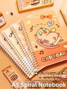BAODIAN | Dedicated A5 Coil Notebook for Students Cute Cartoon High Appearance Lined