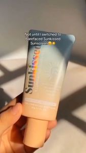 BAREFACED Sunkissed Illuminating SPF50Sunscreen Protect Hydrate Tinted Sunscreen 50g