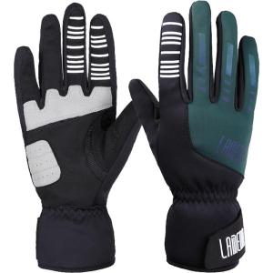 LAMEDA(兰帕达) | Lamedda Mens Cycling Gloves Winter Windproof Warm Full Finger Bike Riding Long Gloves Thickened Autumn Winter Sports Outdoor
