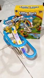 Mainan Anak Tangga Sirkuit RKC 10053 Little Duck Speed Slide Ada Musik Dan Ada Lampu | Mainan Anak Tangga Seluncur Train Menggunakan Baterai Murah Terbaru | Mainan Edukasi Anak Tangga Sirkuit Seluncuran Bahan Plastik Berkualitas Little Duck Karakter