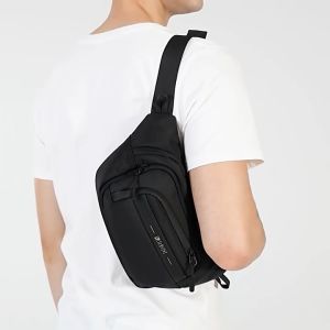 LEASTA New 2023 High Quality Waterproof&Anti-Theft Men Chest Travel Sling Bag Outdoor Waist Bag Sport Cycling Running Bag