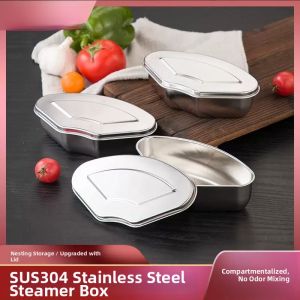 Baby Food Multi-functional Steaming Bowl 316 Stainless Steel