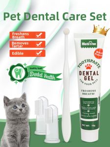 VOA | Pet Oral Care Kit for Cats and Dogs Breath Freshening Teeth Cleaning Plaque Removal