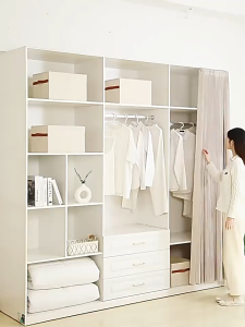 Storage cabinet curtain Lababo Curtain PVC Waterproof Curtain for Sink With Sliding 2026INS Decorat