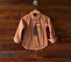 Kemeja anak lengan panjang warna Mocca best seller bisa cod