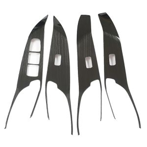 Ốp Trang Trí Nút Điều Khiển Kính Cửa Sổ Xe Haval H6 Thế Hệ Thứ 3 GT DHT-PHEV Chất Liệu Thép Không Gỉ Dành Cho Năm 2021-2024