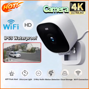 New 4K Security Camera WiFi Night Vision Monitor IP65 Waterproof Motion Detect Real Time Surveillance Dialogue Camera 2026