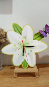 JamDinding Ukir HOME Sweet Hme Bunga Matahari Hiasan Dinding Ruang Tamu Kamar tidur  MS-07