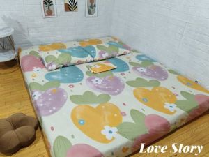 PROMO Sprei labubu Queen No 2 ukuran 160*200*20 karakter abstrak kotak hitam cream  spiderman hellokitty
