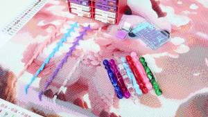 5D Resin Diamond Painting Pen With 12x Plastic Replacement Pen Heads Multi Placers Point Drill Pens for DIY Diamond Nail Art Too