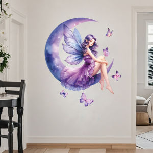 Princess Fairy Wall Stickers Self Adhesive Decorative Waterproof PVC Swing Theme Girls Bedroom Home Decor Wall Decals