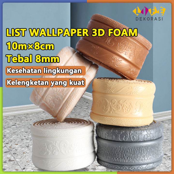 list wallpaper dinding 3d 10 meter murah dinding tembok bawah border