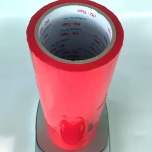 Băng keo màu Đỏ OPP rộng 4cm dài 65 mét lõi giấy 3mm 1 cây 7 cuộn  - Shop Út Lớn